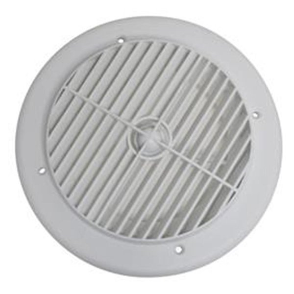 Backseat 4 in. Heating & Cooling Register Air Port Louvered - White BA2604977
